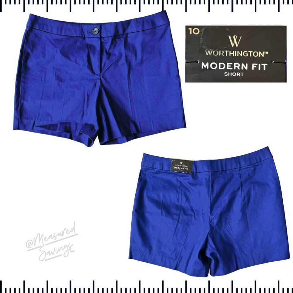 Worthington [Size 10 - NWT] Verve Violet "Modern Fit" Chino Shorts